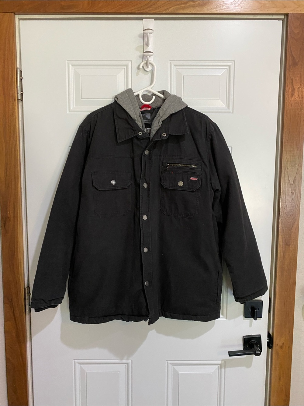 Dickies Black Jacket with Gray Hooded Liner